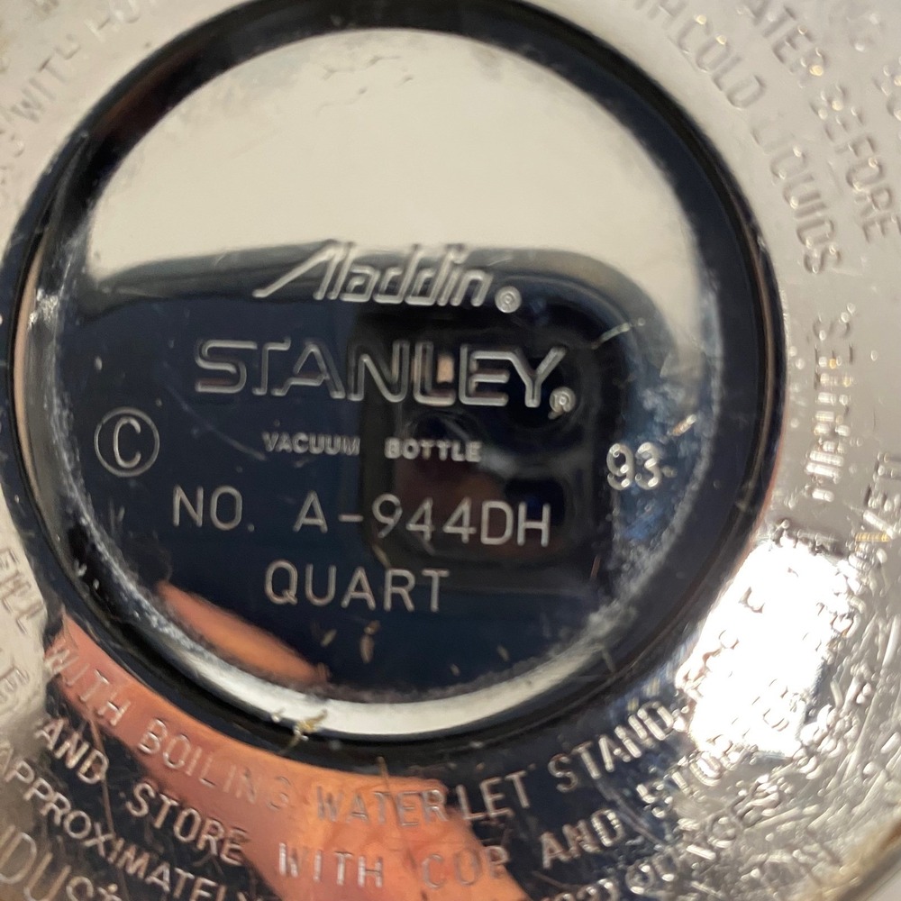 Vintage 1993 Aladdin Stanley A-944DH Quart Thermos Green Hammertone USA - Picture 12 of 14